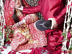 Indian marriage honeymoon Hard-core stifling adjacent to hindi