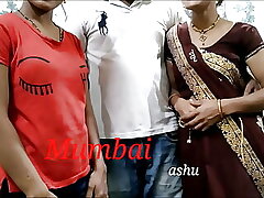 Mumbai boinks Ashu spear-carrier nearby his sister-in-law together. Visible Hindi Audio. Ten
